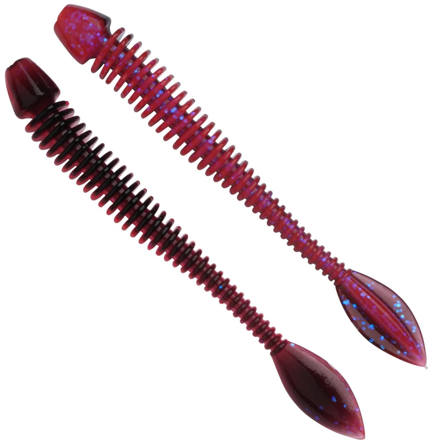 Grub BERKLEY PowerBait Power Flail, Salmon Egg Red Black, 9cm, 6buc/pac