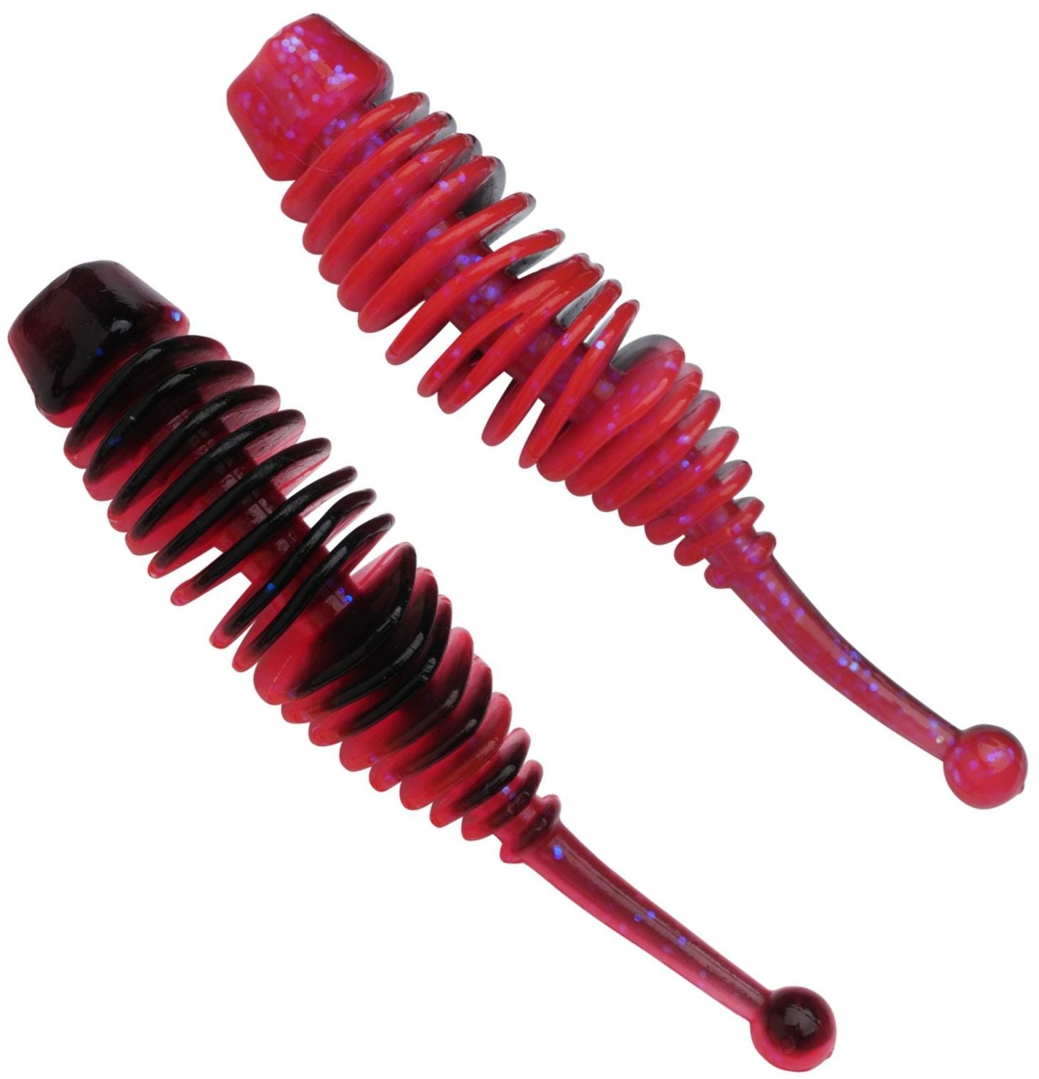Grub BERKLEY PowerBait Power Naiad, Salmon Egg Red Black, 7cm, 6buc/pac