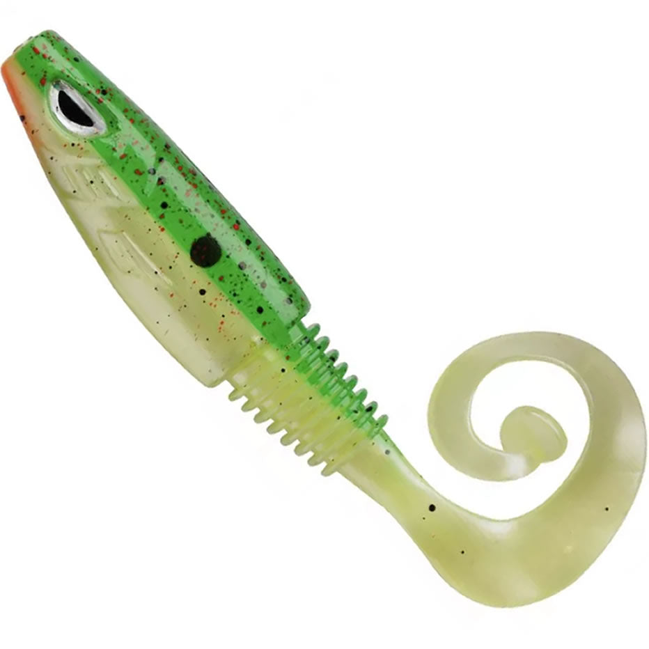 Grub BERKLEY Sick Curl, Hot Firetiger, 8cm, 48buc/pac