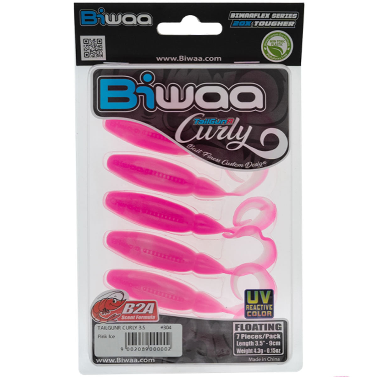 Grub Biwaa TailGunR 6.3cm, 304 Pink Ice, 8buc/pac