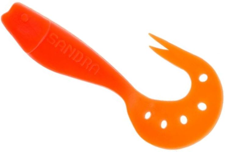 Grub Delalande Sandra, Orange, 9cm, 4buc/pac