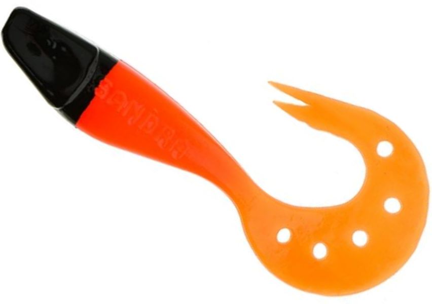 Grub Delalande Sandra, Orange T Noire, 9cm, 4buc/pac