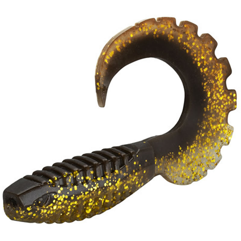 Grub Delphin TWISTA UVs MudGOLD, 10cm, 5buc/pac