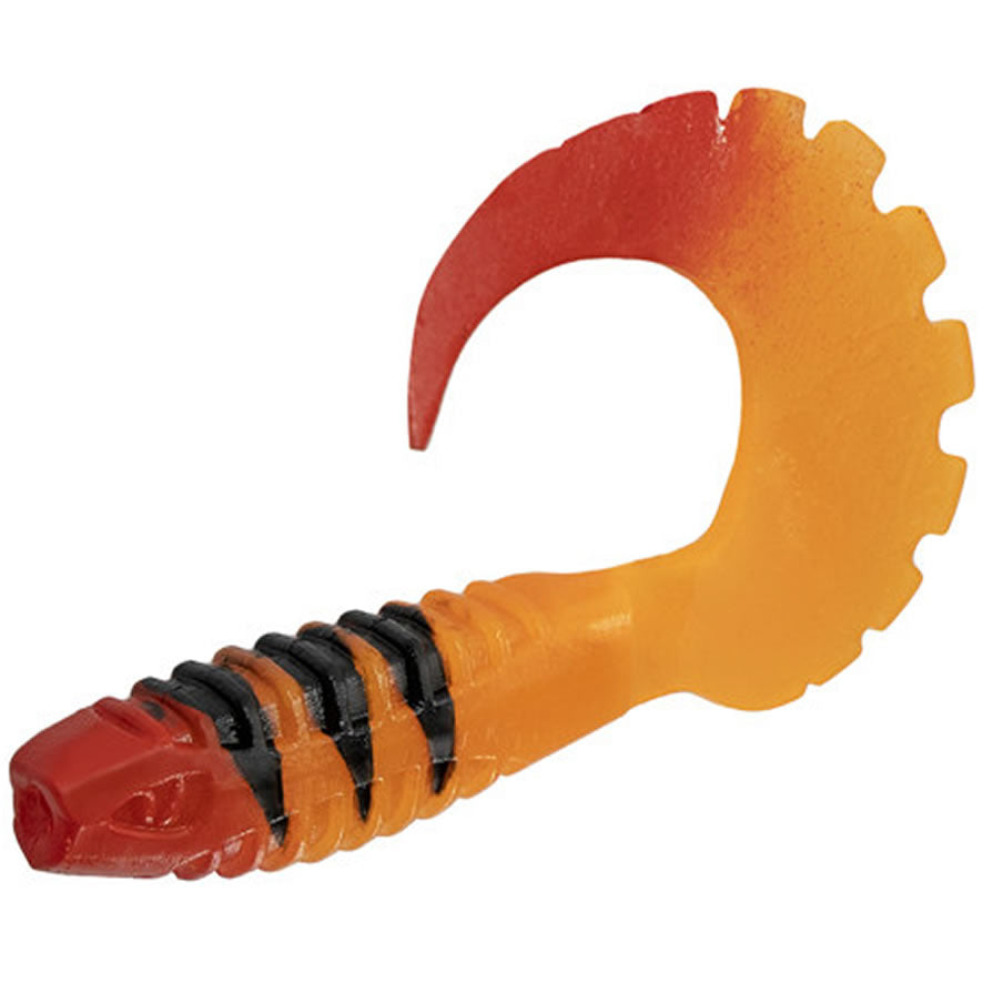 Grub Delphin TWISTA UVs TIGERA, 8cm, 5buc/pac