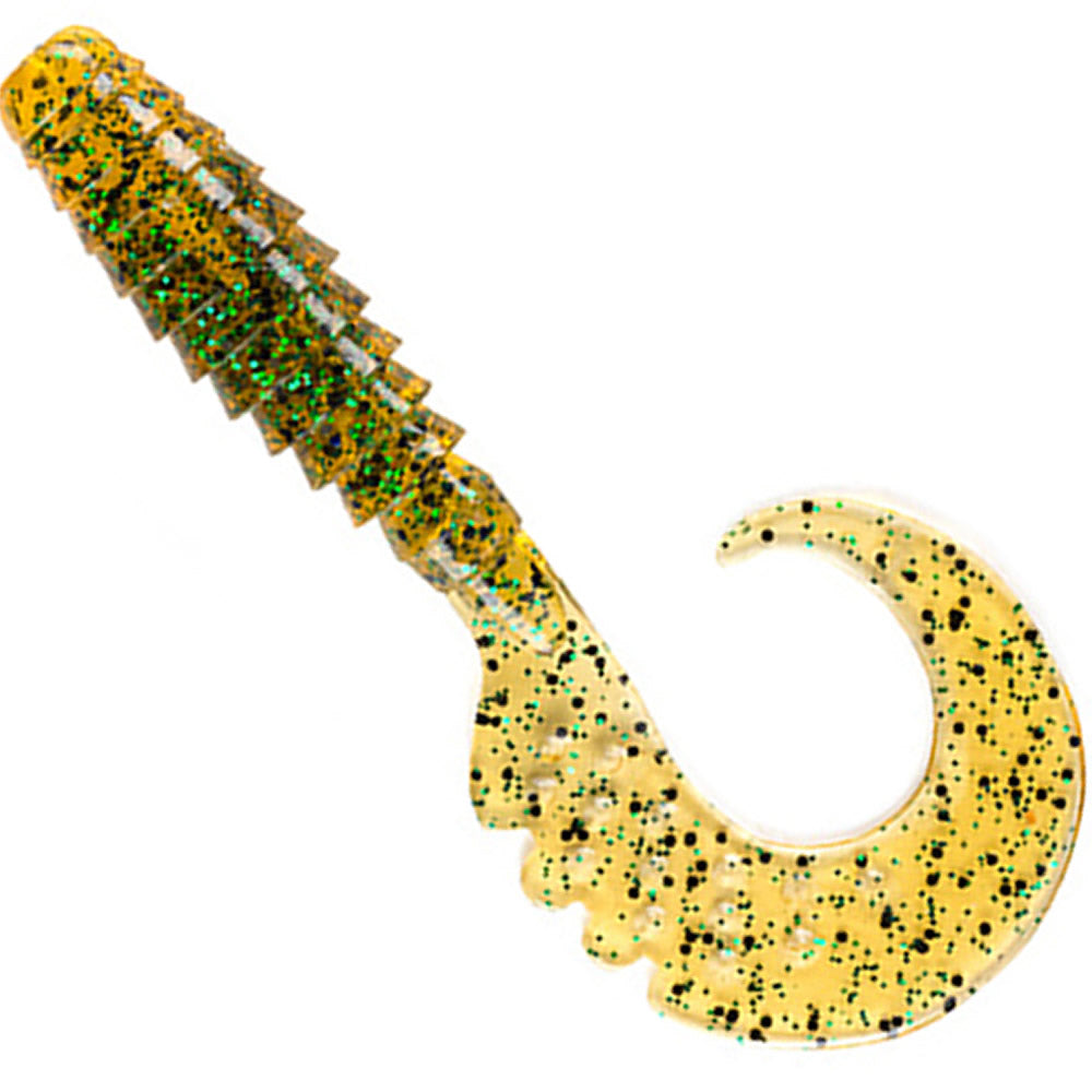 Grub FISHUP Fancy Grub 2.5cm, Caramel Green &amp; Black, 12buc/pac