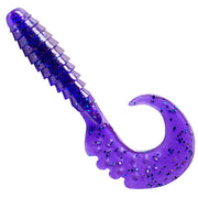 Grub FISHUP Fancy Grub 2.5cm, Dark Violet Peacock &amp; Silver, 12buc/pac