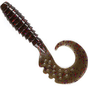 Grub FISHUP Fancy Grub 2.5cm, Green Pumpkin Brown Red &amp; Purple, 12buc/pac