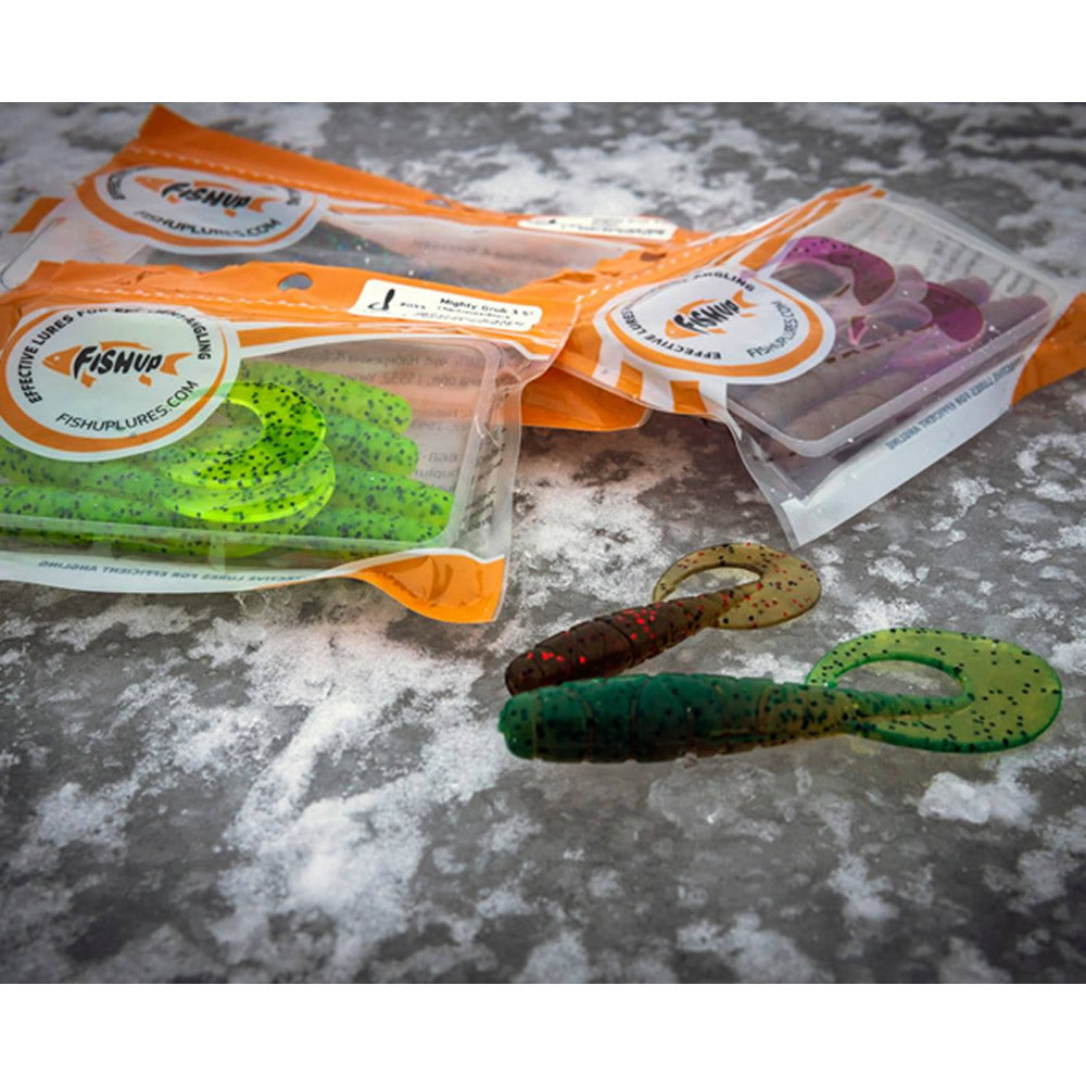 Grub FISHUP Mighty Grub 10cm, Lemon, 7buc/pac