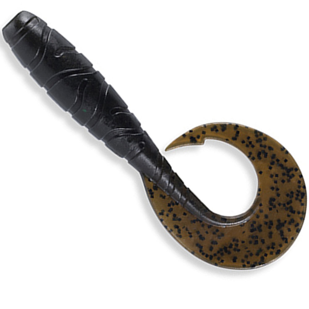 Grub FISHUP Mighty Grub 10cm, Watermelon Brown Black, 7buc/pac