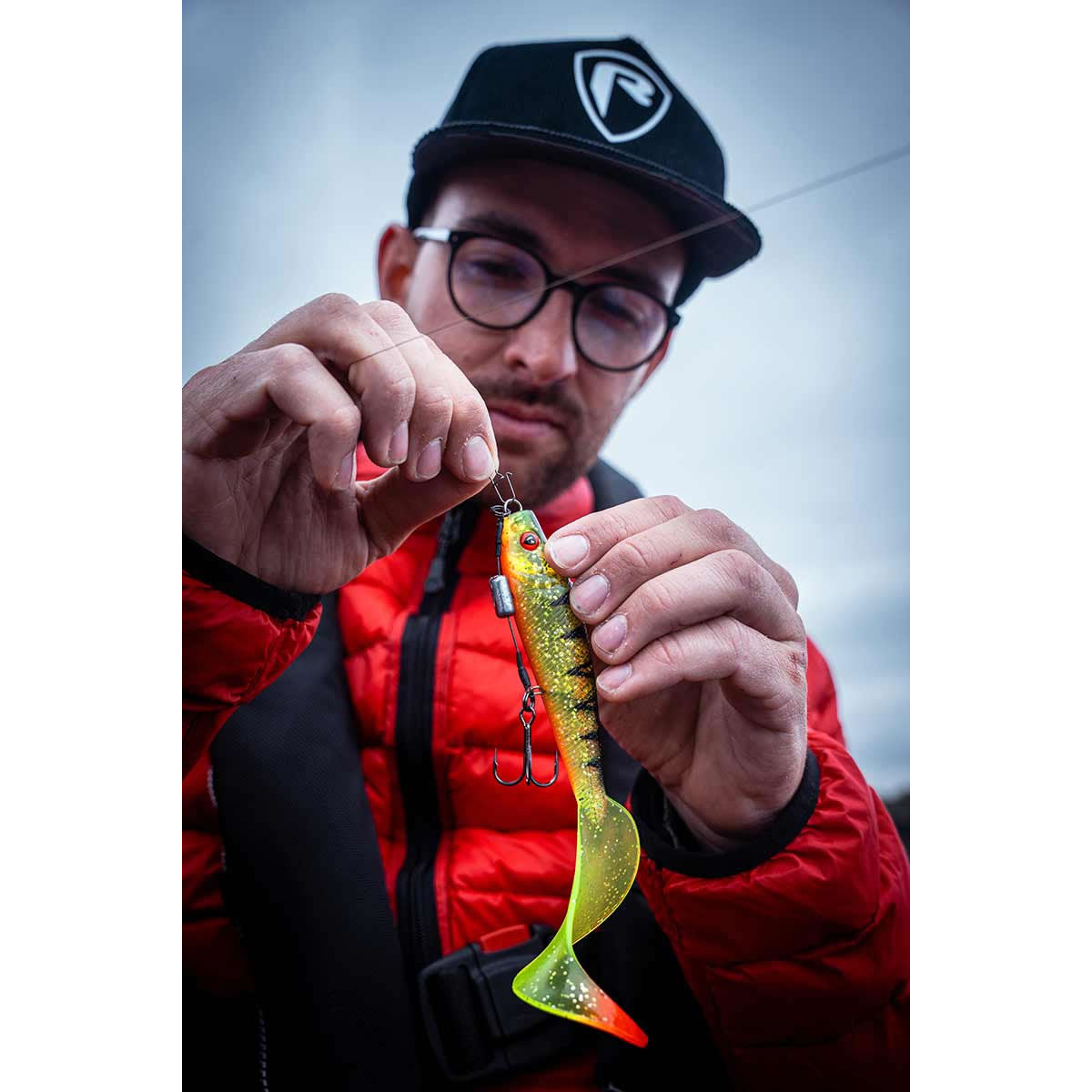 Grub FOX RAGE Pro Grub Loaded, 12cm, 17g, Natural Perch, 1buc/pac