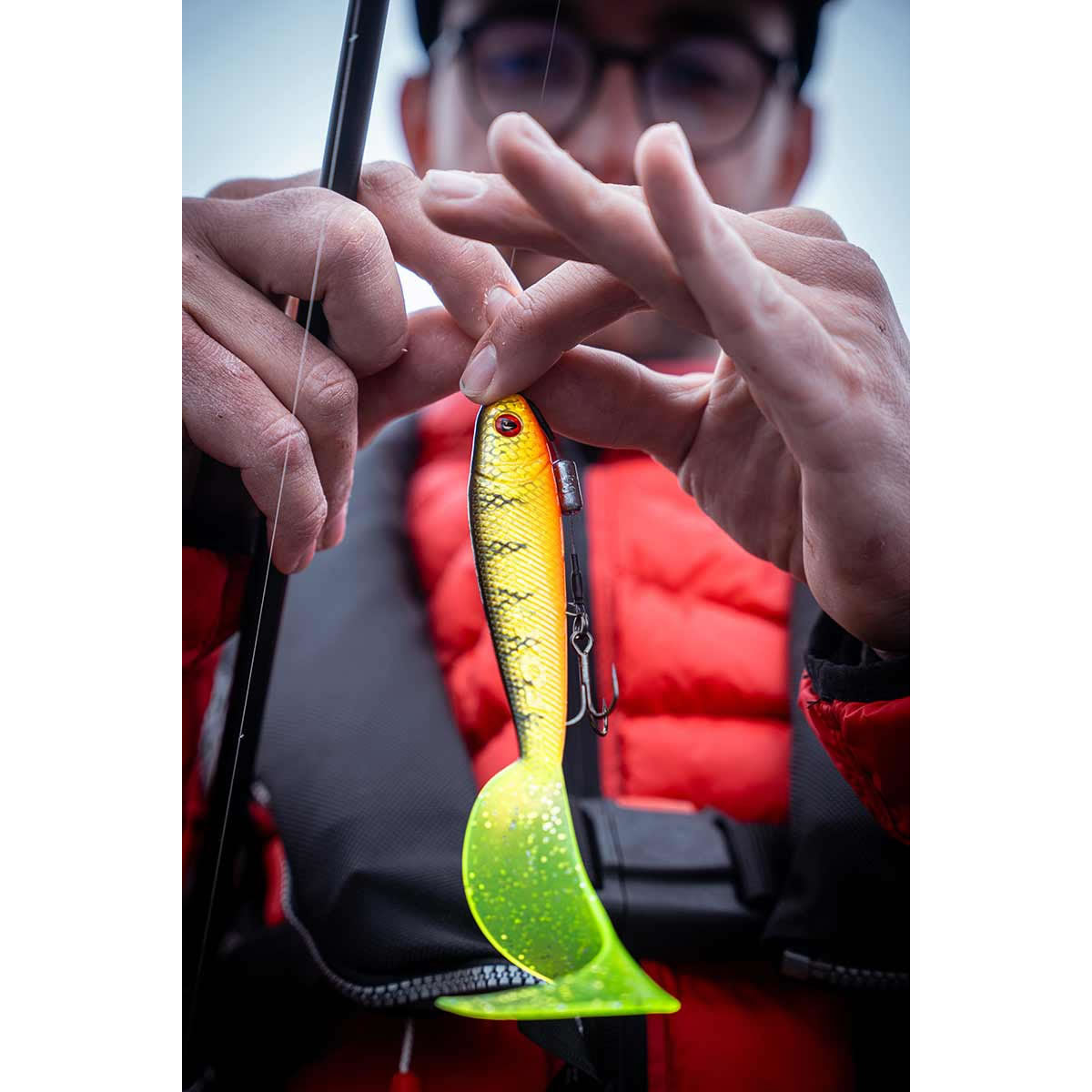 Grub FOX RAGE Pro Grub Loaded, 16cm, 35g, Natural Perch, 1buc/pac
