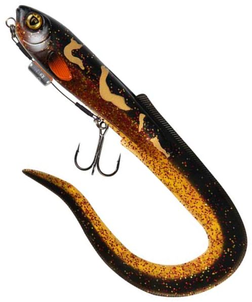 Grub FOX RAGE Slick Eel Loaded, UV Burbot, Nr.2/0, 35cm, 1buc/pac