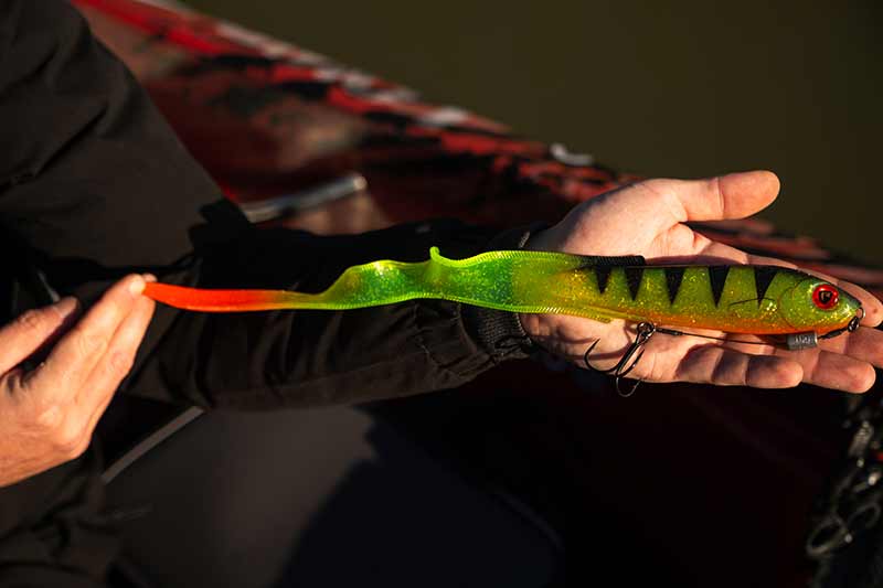 Grub FOX RAGE Slick Eel Loaded, UV Burbot, Nr.2, 21cm, 1buc/pac