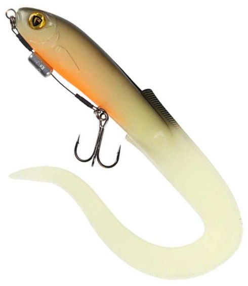 Grub FOX RAGE Slick Eel Loaded, UV Hot Olive, Nr.2, 21cm, 1buc/pac