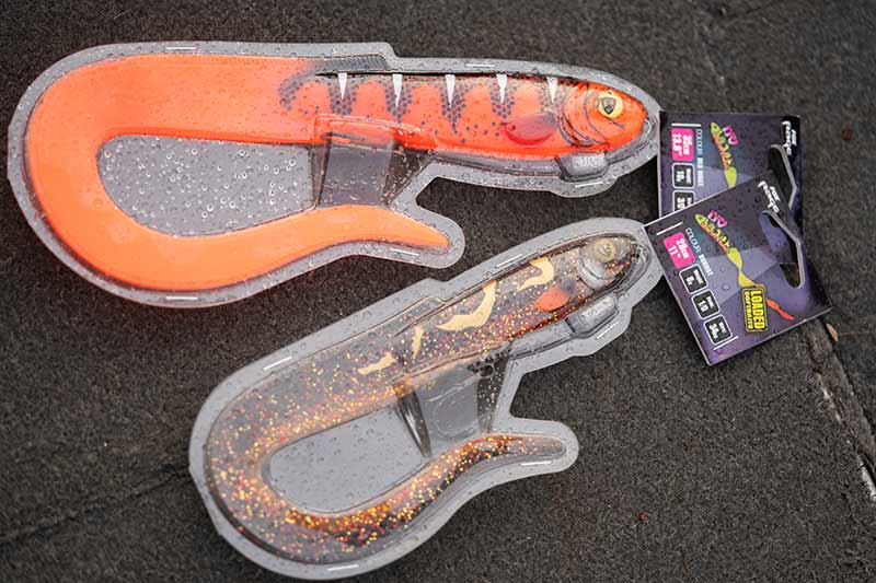 Grub FOX RAGE Slick Eel Loaded, UV Red Wake, Nr.1/0, 28cm, 1buc/pac