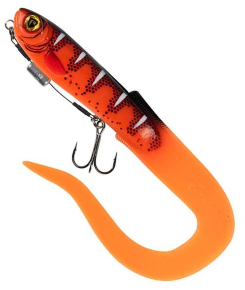 Grub FOX RAGE Slick Eel Loaded, UV Red Wake, Nr.2/0, 35cm, 1buc/pac