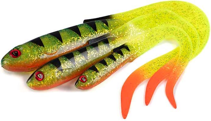 Grub Fox Rage Slick Eel, UV Perch, 28cm, 1buc/pac