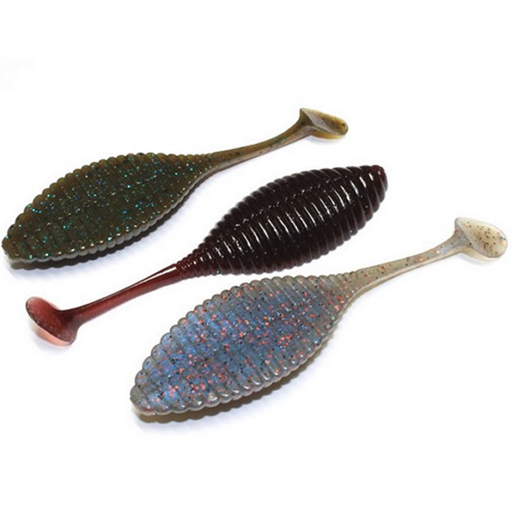 Grub Hide Up Stagger Wide 3.3" Salt, S-01 White, 8.4cm, 5buc/pac