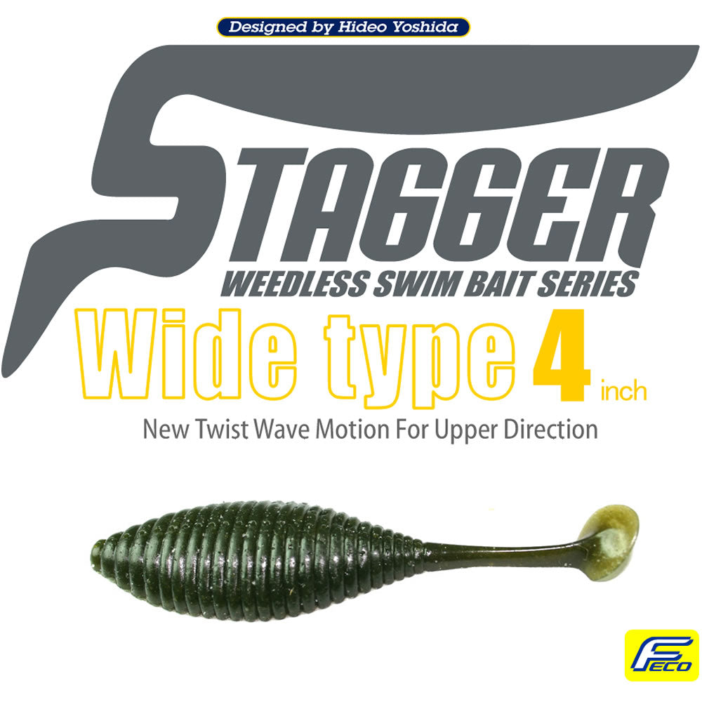 Grub Hide Up Stagger Wide 4", 106 Gill, 10.2cm, 4buc/pac