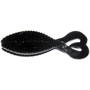Grub Hide Up Stagger Wide Twintail 2.2", 109 Black Solid, 5.6cm, 8buc/pac