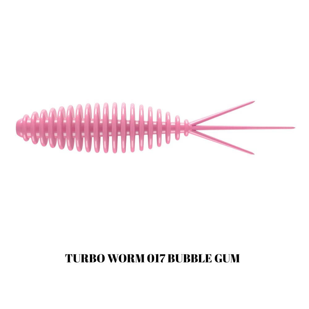 Grub LIBRA LURES Turbo Worm Mini, 35mm, 0.34g, Bubble Gum, 15buc/pac