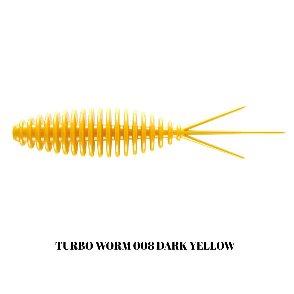 Grub LIBRA LURES Turbo Worm Mini, 35mm, 0.34g, Dark Yellow, 15buc/pac