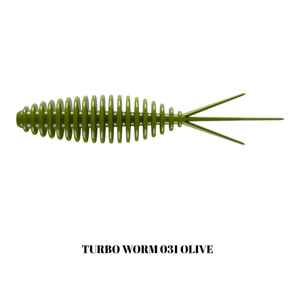 Grub LIBRA LURES Turbo Worm Mini, 35mm, 0.34g, Olive, 15buc/pac