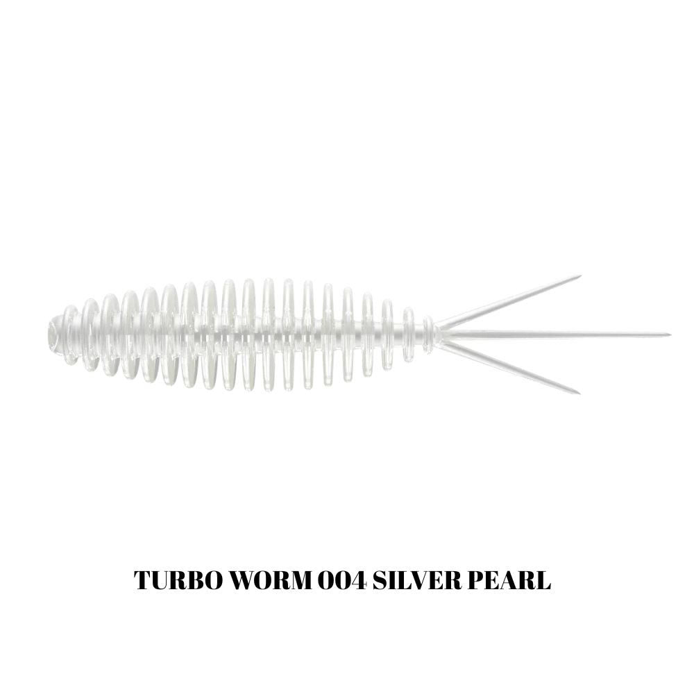 Grub LIBRA LURES Turbo Worm Mini, 35mm, 0.34g, Silver Pearl, 15buc/pac