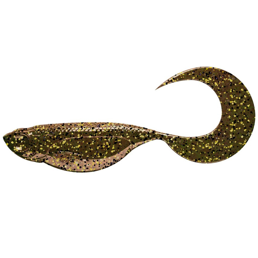 Grub Libra Embrion Twist Tail, 033 Motor Oil Brown, 4cm, 12buc/pac