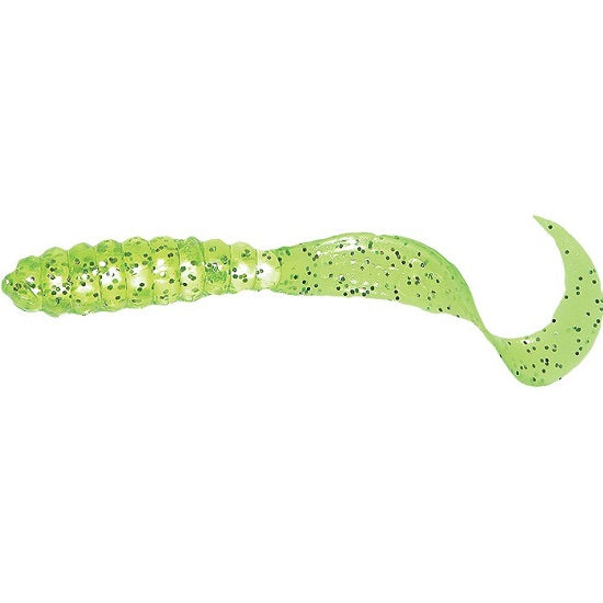 Grub Mister Twister 8cm Verde/Gliter 5buc/plic