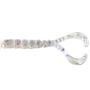 Grub Mustad Aji Finesse Chiki Crawl Tail Clear Purple Glitter, 4.3cm, 12buc/pac