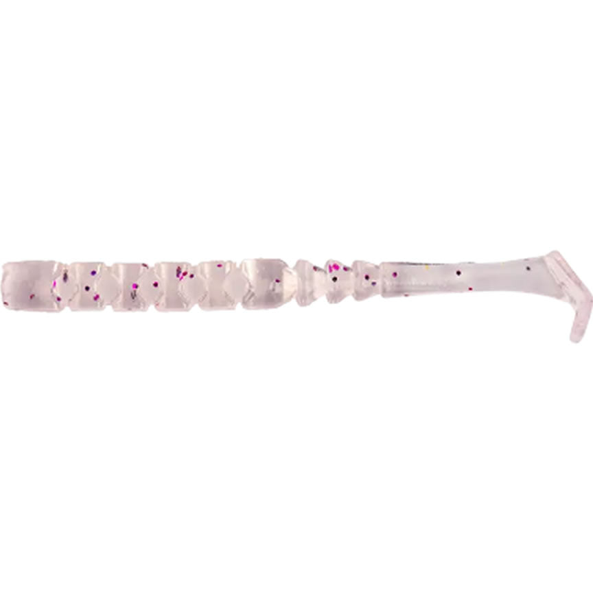 Grub Mustad Aji Paddle Tail Clear Purple Glitter, 5cm, 12buc/pac