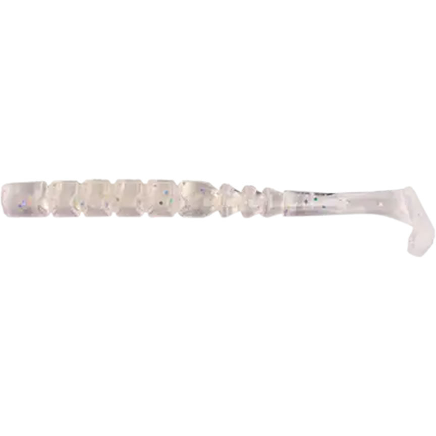 Grub Mustad Aji Paddle Tail Clear Rainbow Glitter, 5cm, 12buc/pac