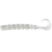 Grub Mustad Finesse Micro  Clear Luminous Silver Glitter,  6.4cm, 12buc/pac