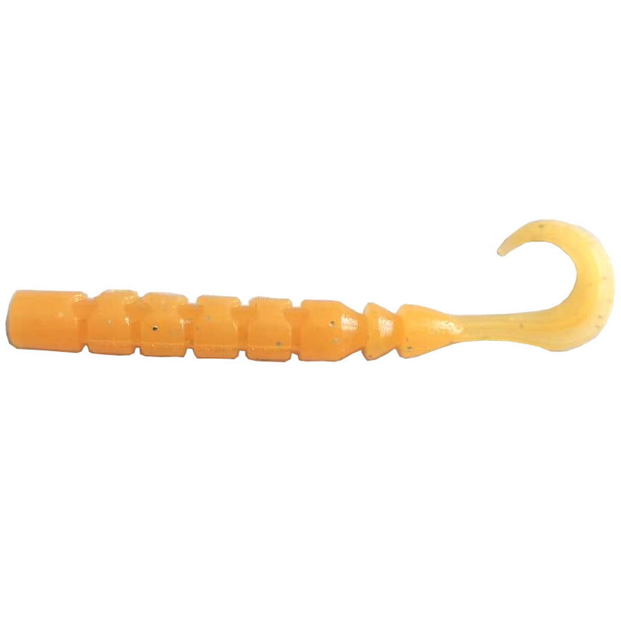 Grub Mustad Finesse Micro Orange Luminous,  6.4cm, 12buc/pac