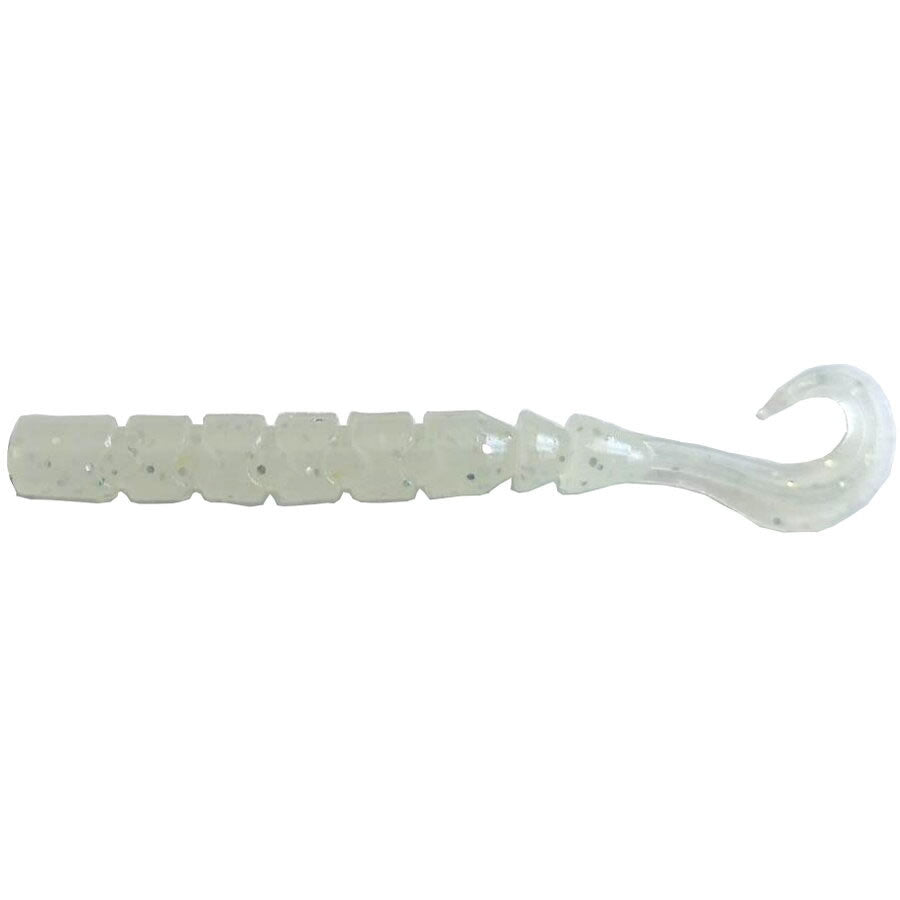 Grub Mustad Finesse Micro White Luminous,  6.4cm, 12buc/pac