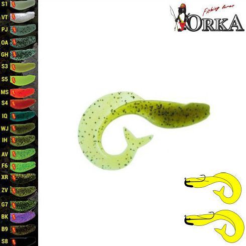 Grub Orka Marmaid 12cm culoare S5 - 10buc/plic