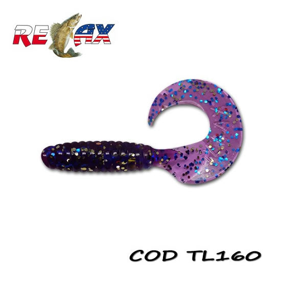 Grub RELAX Twister Standard, 9cm, Culoare 160, 4buc/pac