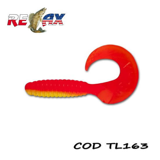 Grub RELAX Twister Standard, 9cm, Culoare 163, 4buc/pac