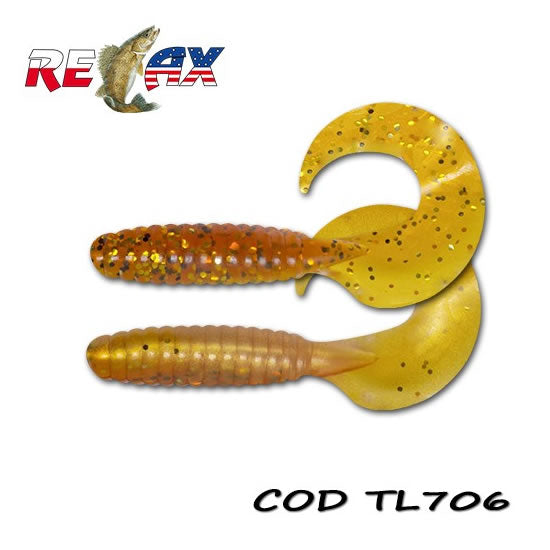 Grub RELAX Twister Standard, 9cm, Culoare 706, 4buc/pac