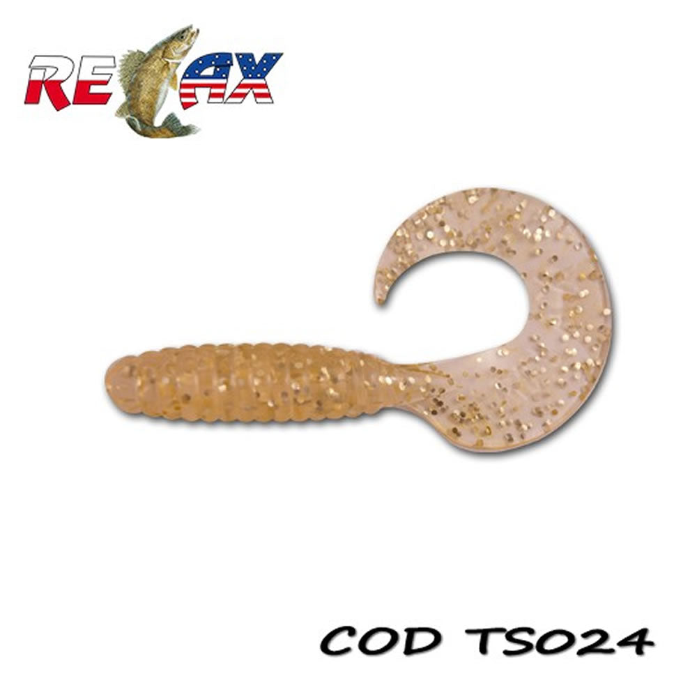 Grub RELAX Twister Standard TS, 9cm, Culoare 024, 4buc/pac