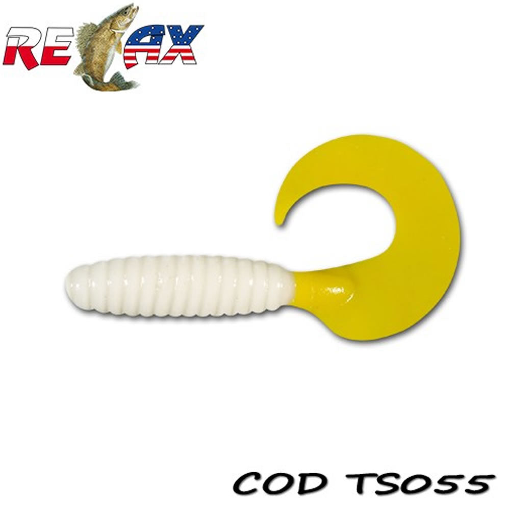 Grub RELAX Twister Standard TS, 9cm, Culoare 055, 4buc/pac