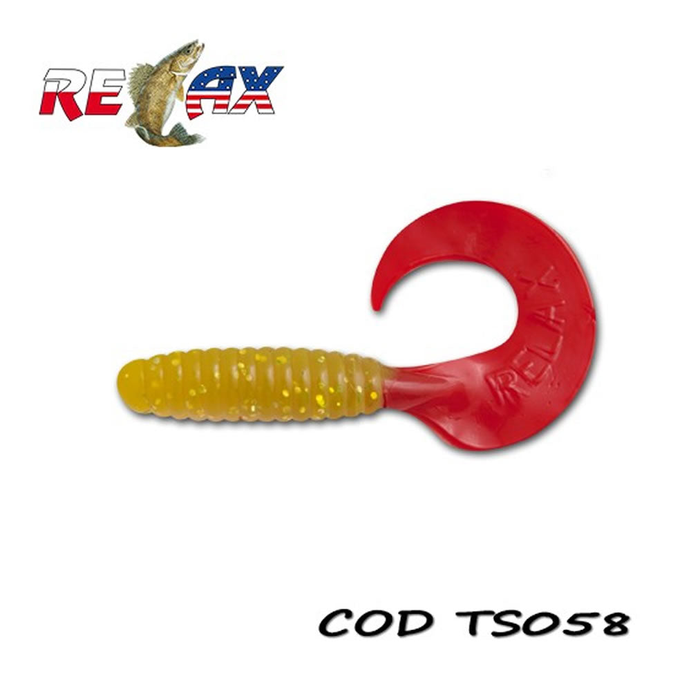 Grub RELAX Twister Standard TS, 9cm, Culoare 058, 4buc/pac