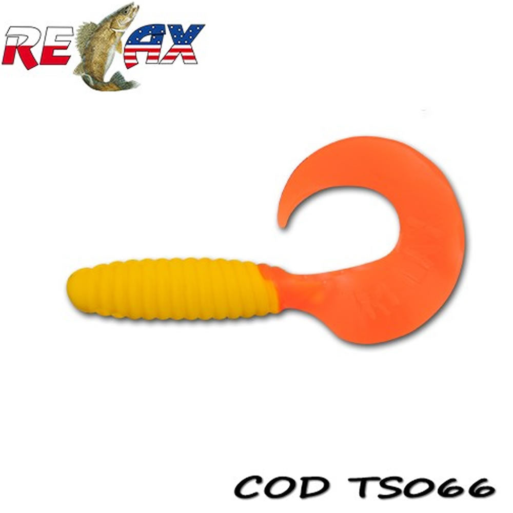 Grub RELAX Twister Standard TS, 9cm, Culoare 066, 4buc/pac