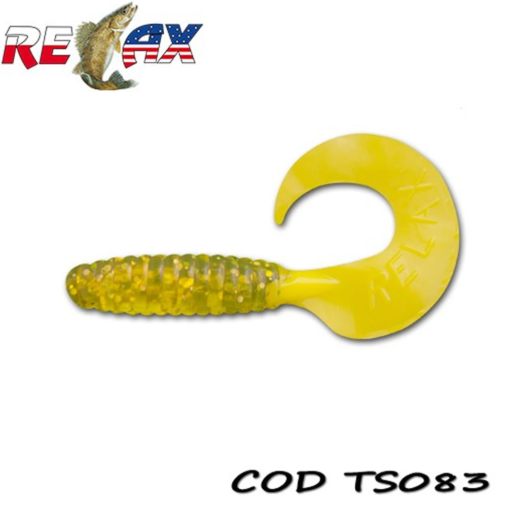 Grub RELAX Twister Standard TS, 9cm, Culoare 083, 4buc/pac