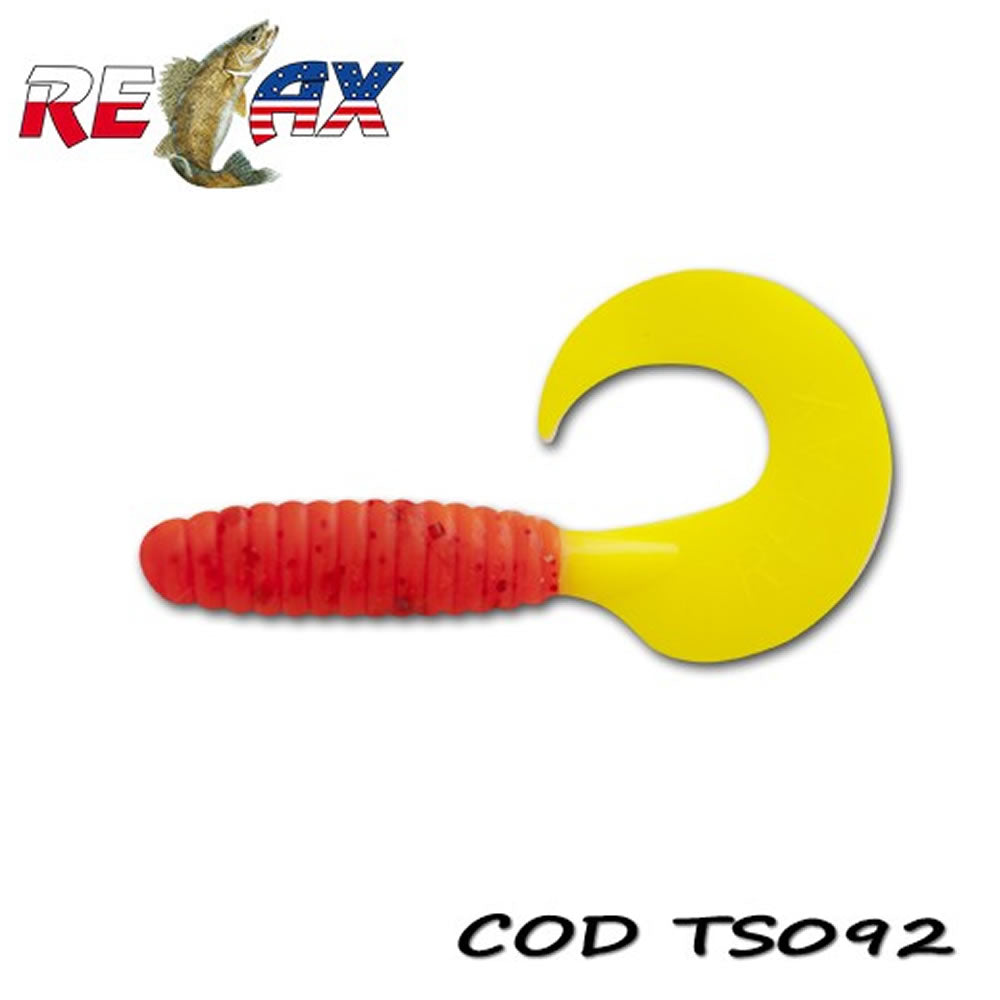 Grub RELAX Twister Standard TS, 9cm, Culoare 092, 4buc/pac