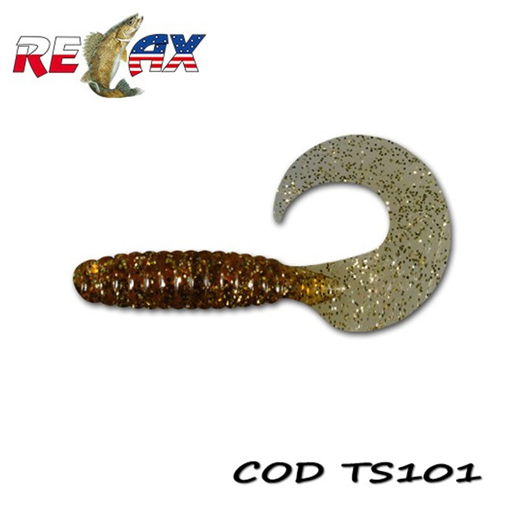 Grub RELAX Twister Standard TS, 9cm, Culoare 101, 4buc/pac