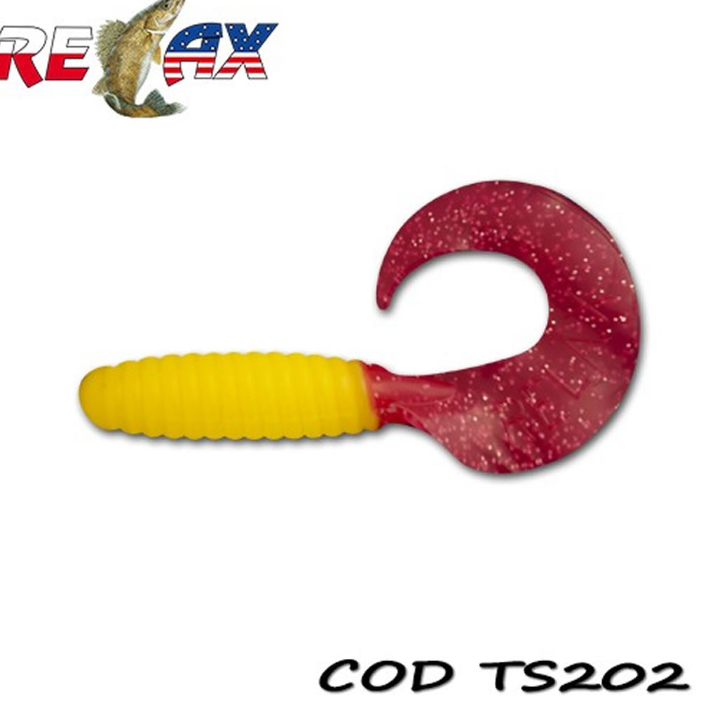 Grub RELAX Twister Standard TS, 9cm, Culoare 202, 4buc/pac