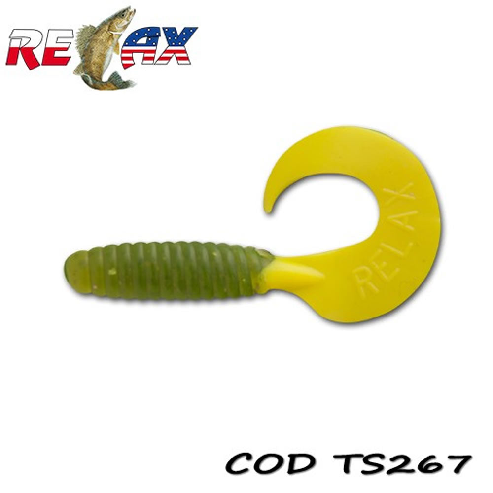 Grub RELAX Twister Standard TS, 9cm, Culoare 267, 4buc/pac