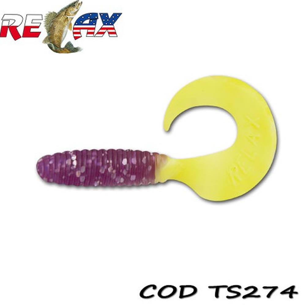Grub RELAX Twister Standard TS, 9cm, Culoare 274, 4buc/pac